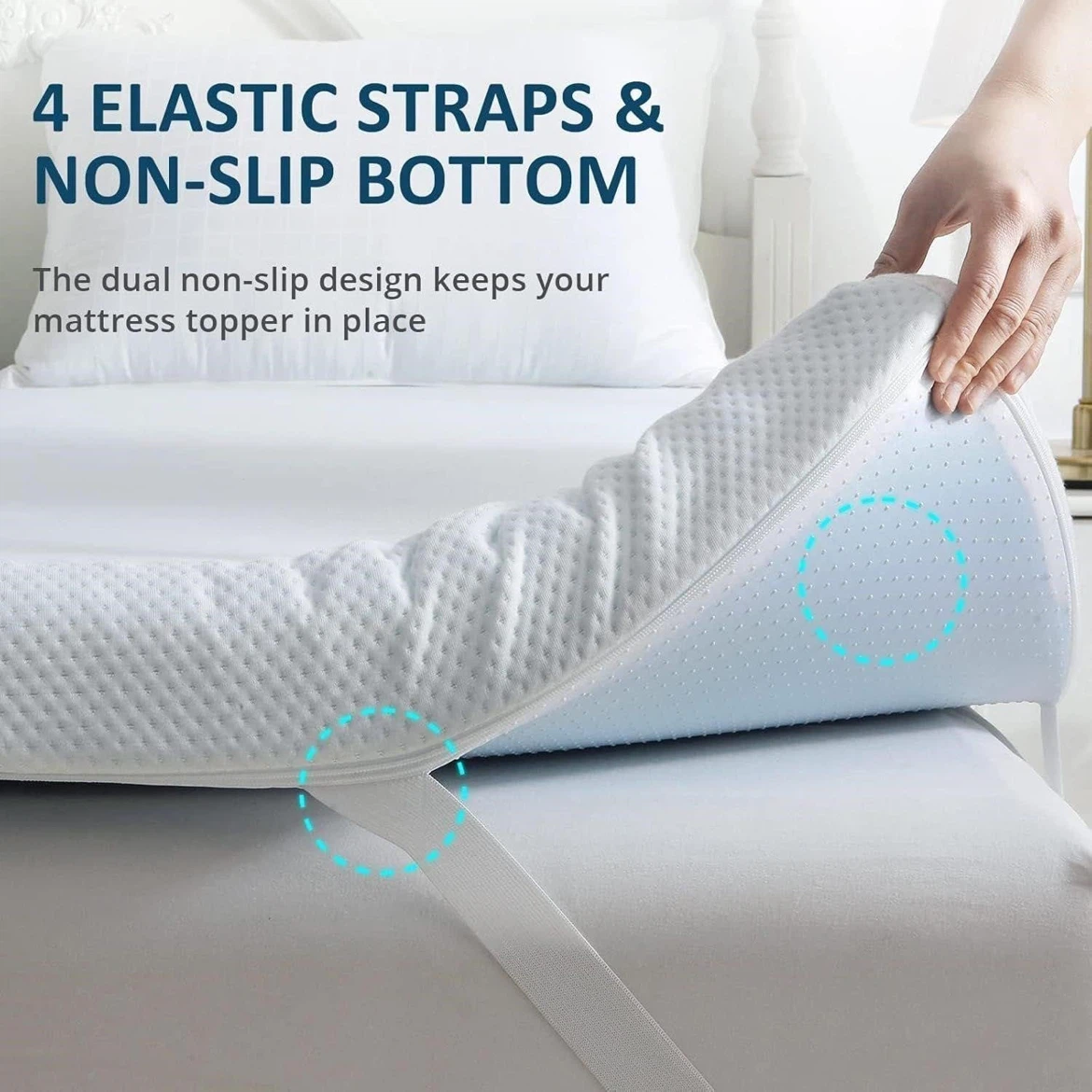 Cooling Gel Memory Foam Mattress Topper - photo 3
