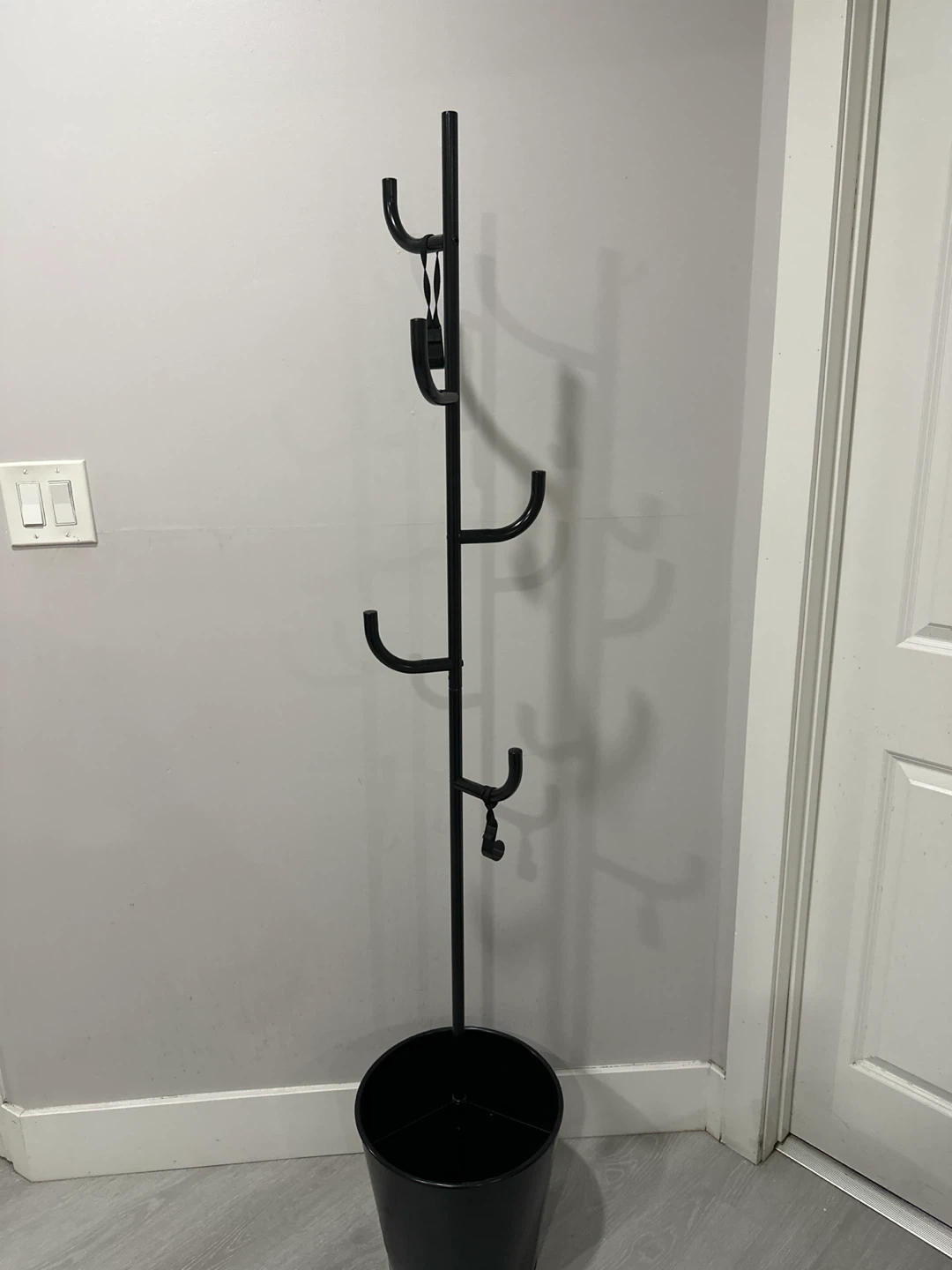 Metal coat rack
