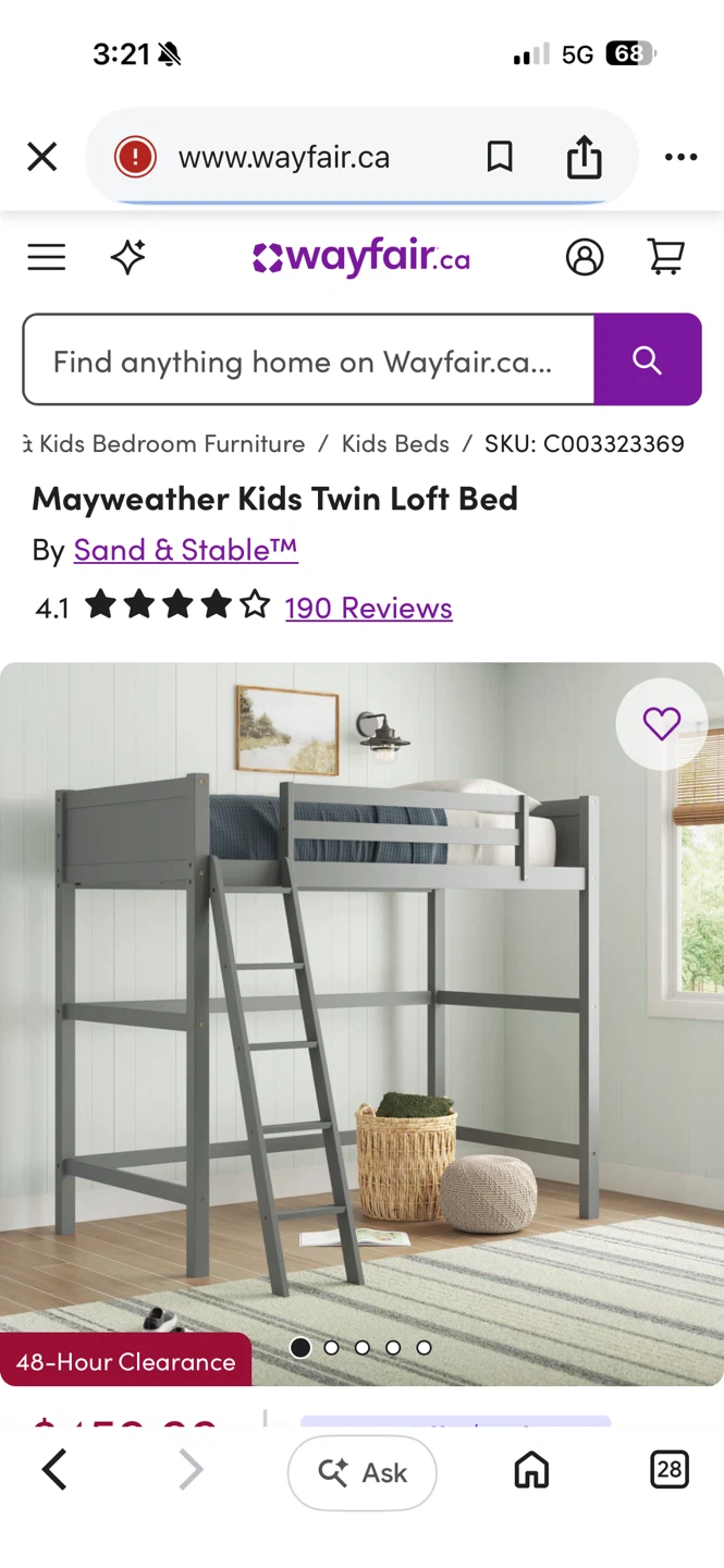 Mayweather Kids Twin Loft Bed - photo 2