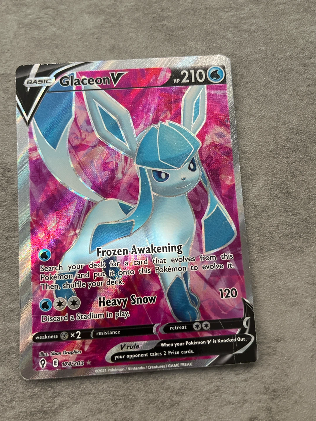 Glaceon V Full Art 174/203