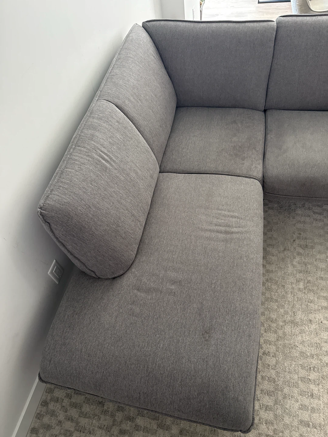 Detachable Grey Sectional Sofa - photo 2