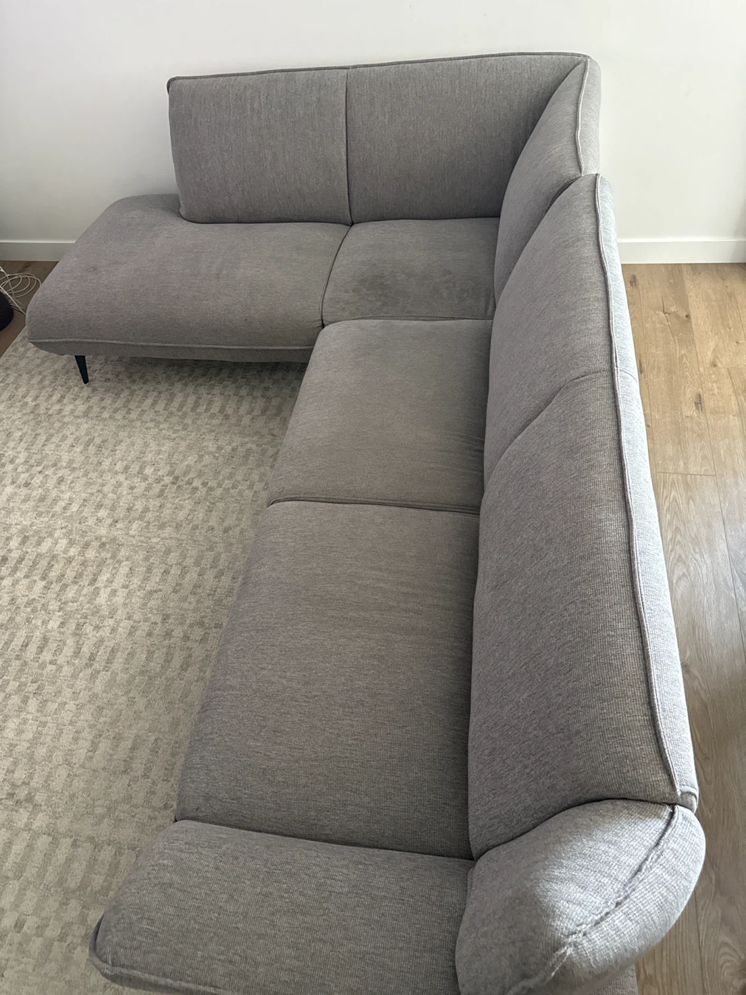 Detachable Grey Sectional Sofa - photo 3