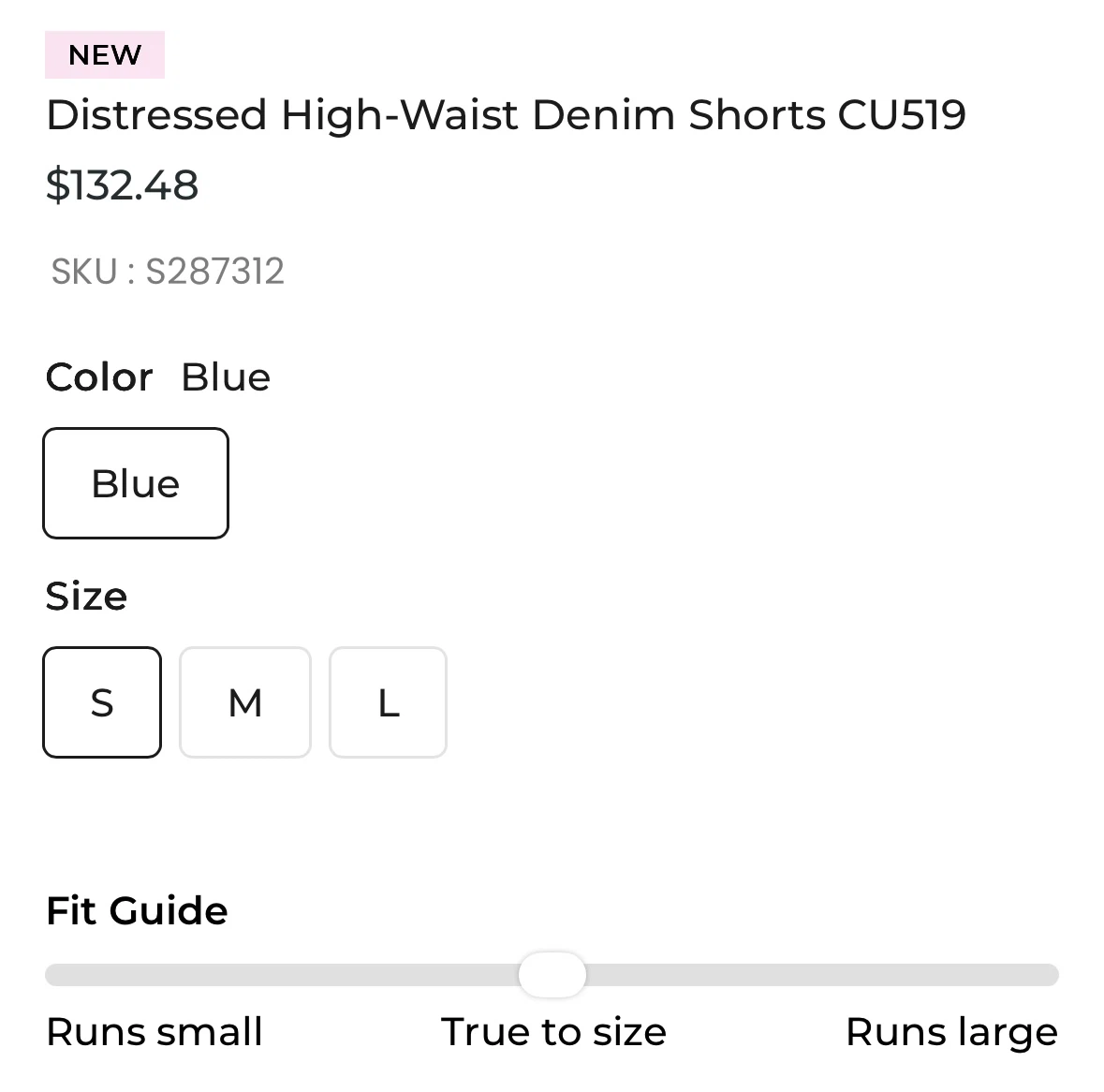Lewkin Distressed High-Waist Denim Shorts - photo 4