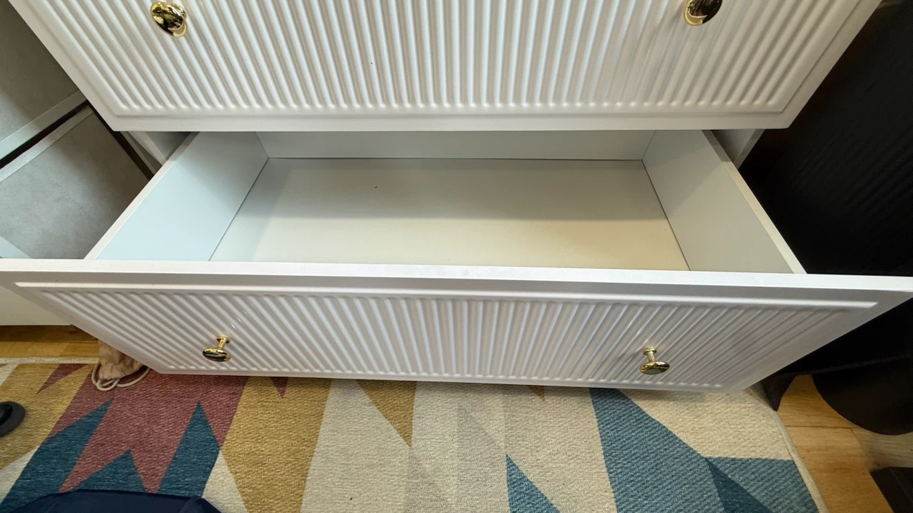 White Armoire Wardrobe with Drawers - photo 4