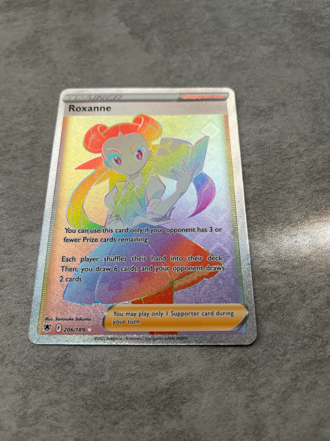 Rainbow Trainer Roxanne Pokémon 206/189