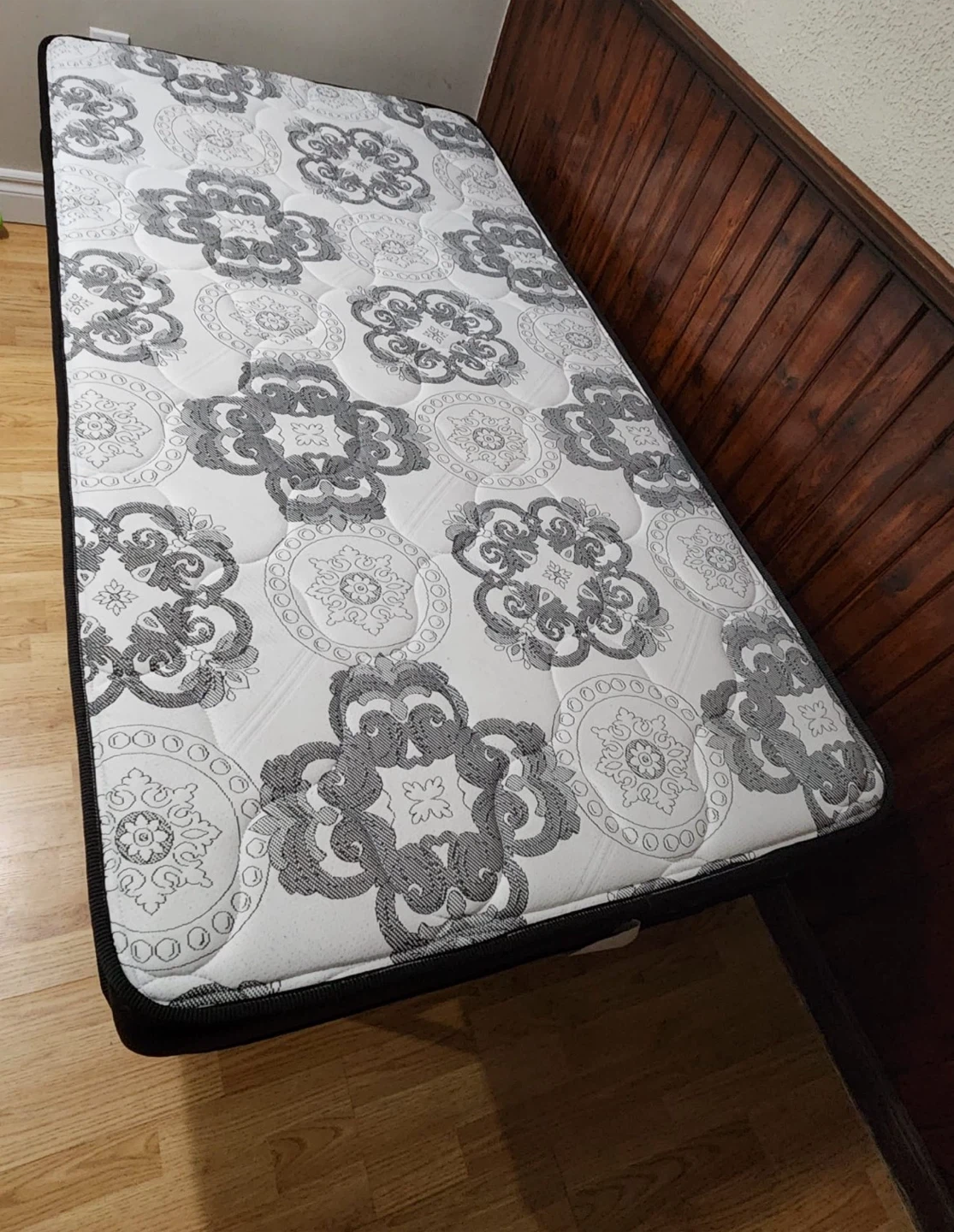Twin Mattress and Metal Bed Frame - photo 3