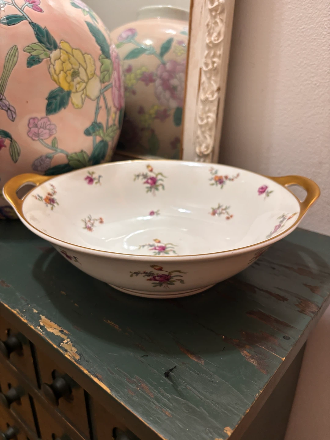 Vintage HAVILAND LIMOGES "Mignonette" Serving Bowl