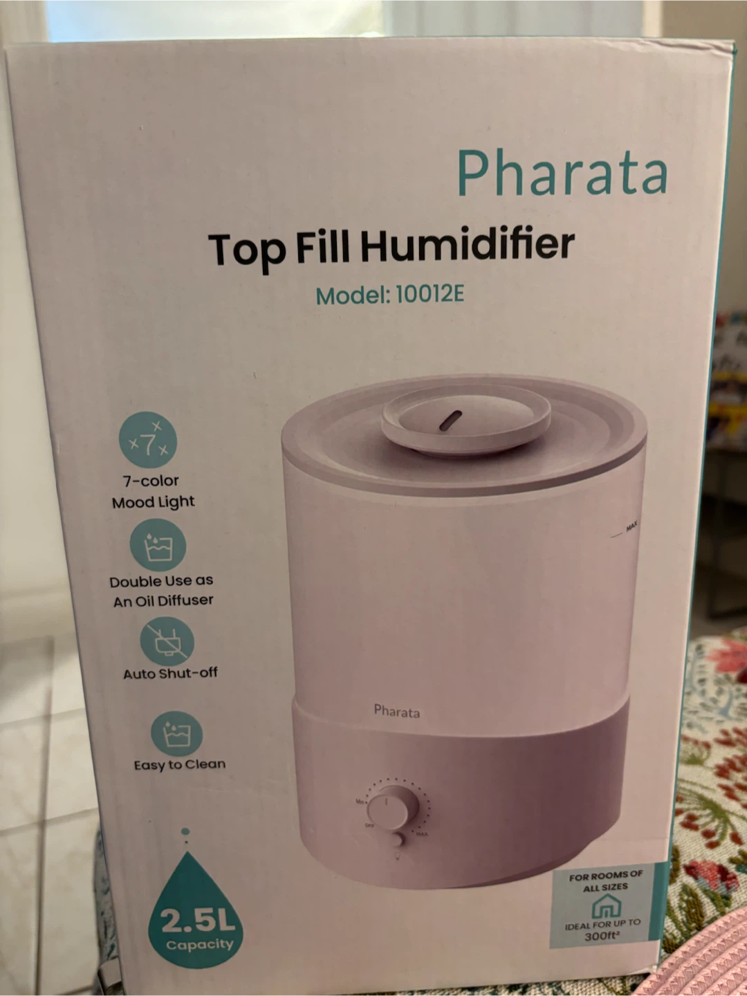 Pharata Top Fill Humidifier 2.5L