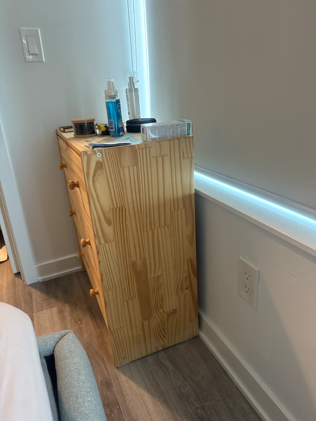 IKEA Pine Wood 3-Drawer Dresser - photo 2