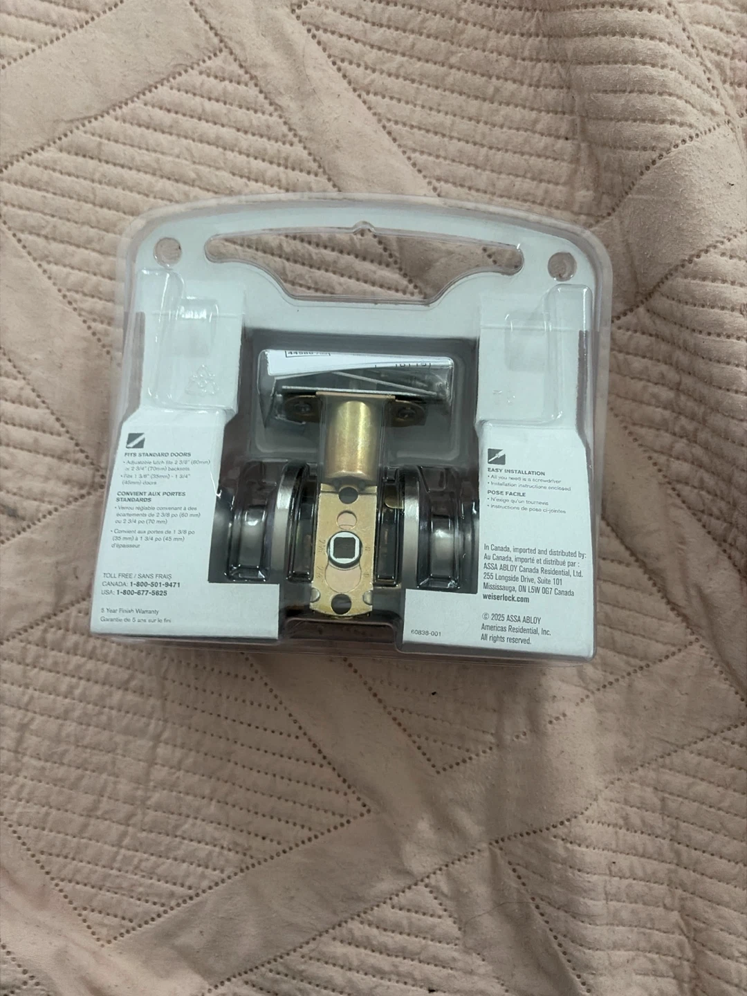 Weiser Safe Lock Keyed Entry Door Knob - photo 2