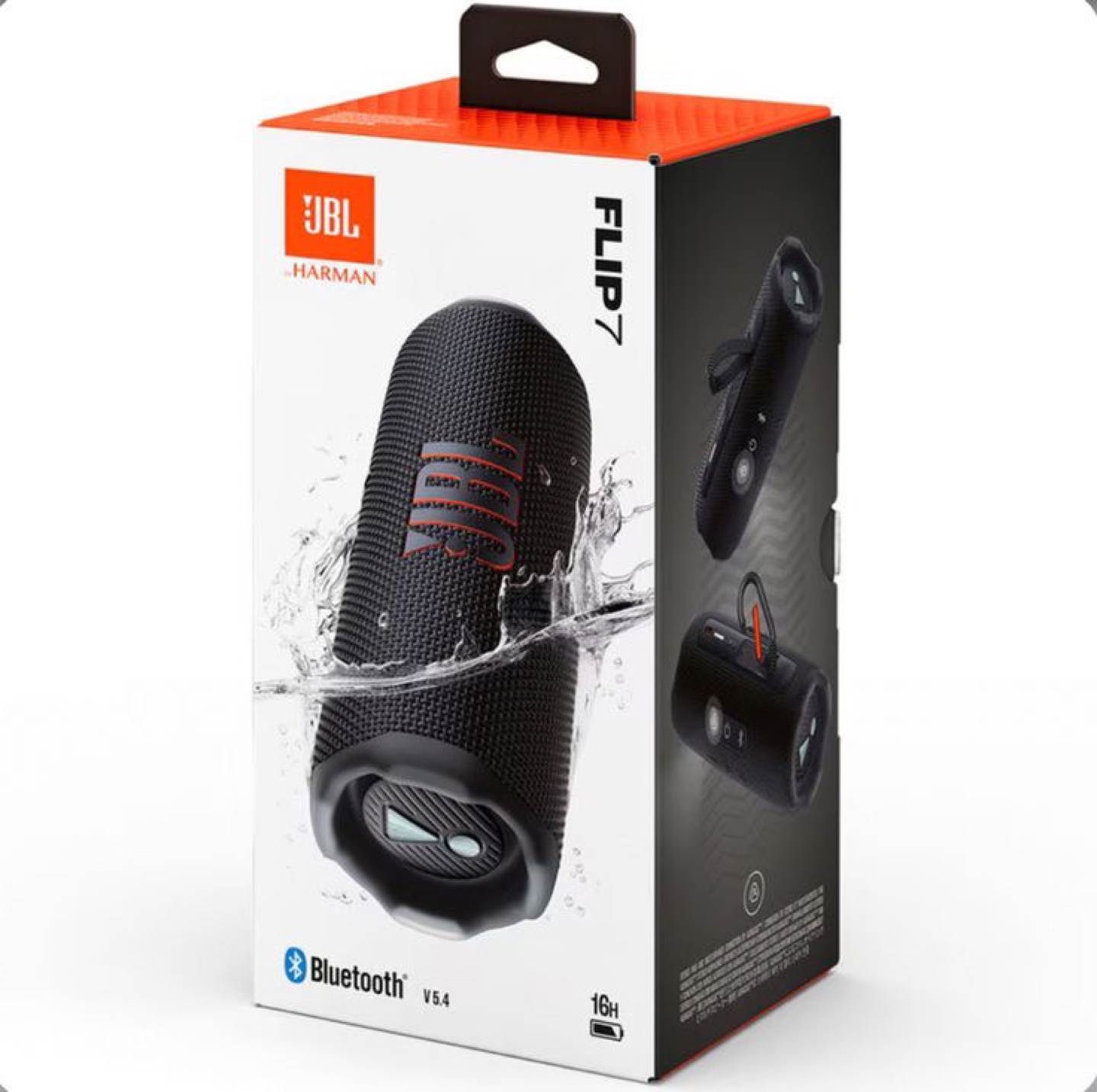 JBL Flip 7 Bluetooth Portable Waterproof Speaker- Black