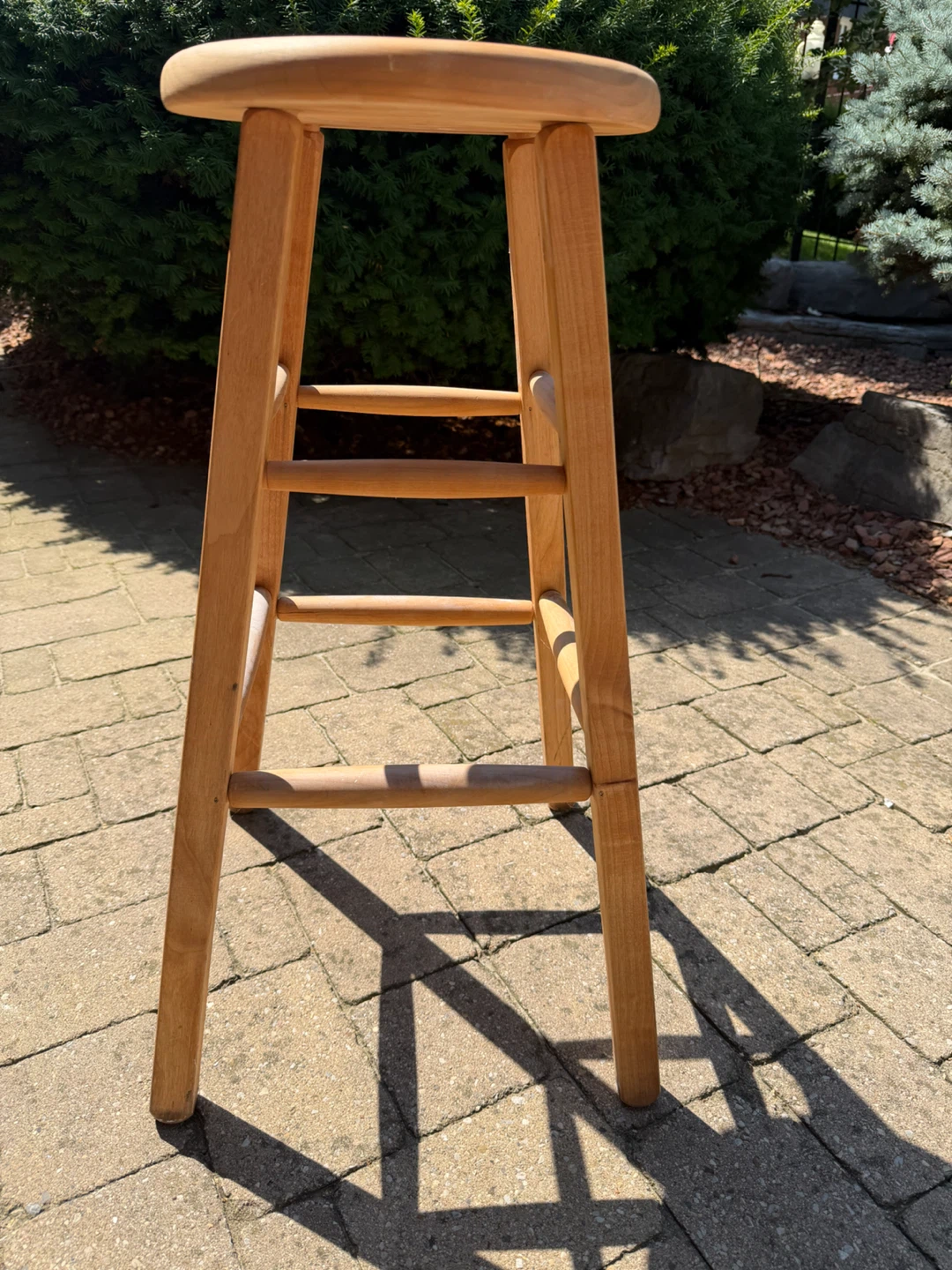 Wooden stool - photo 2
