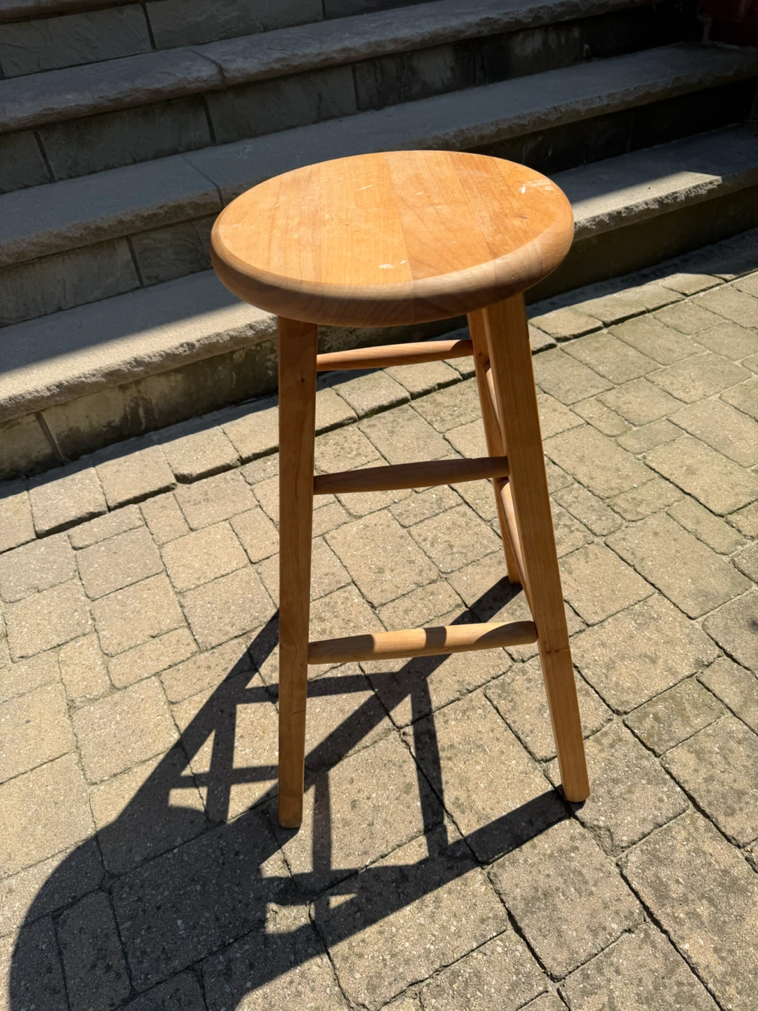 Wooden stool - photo 3