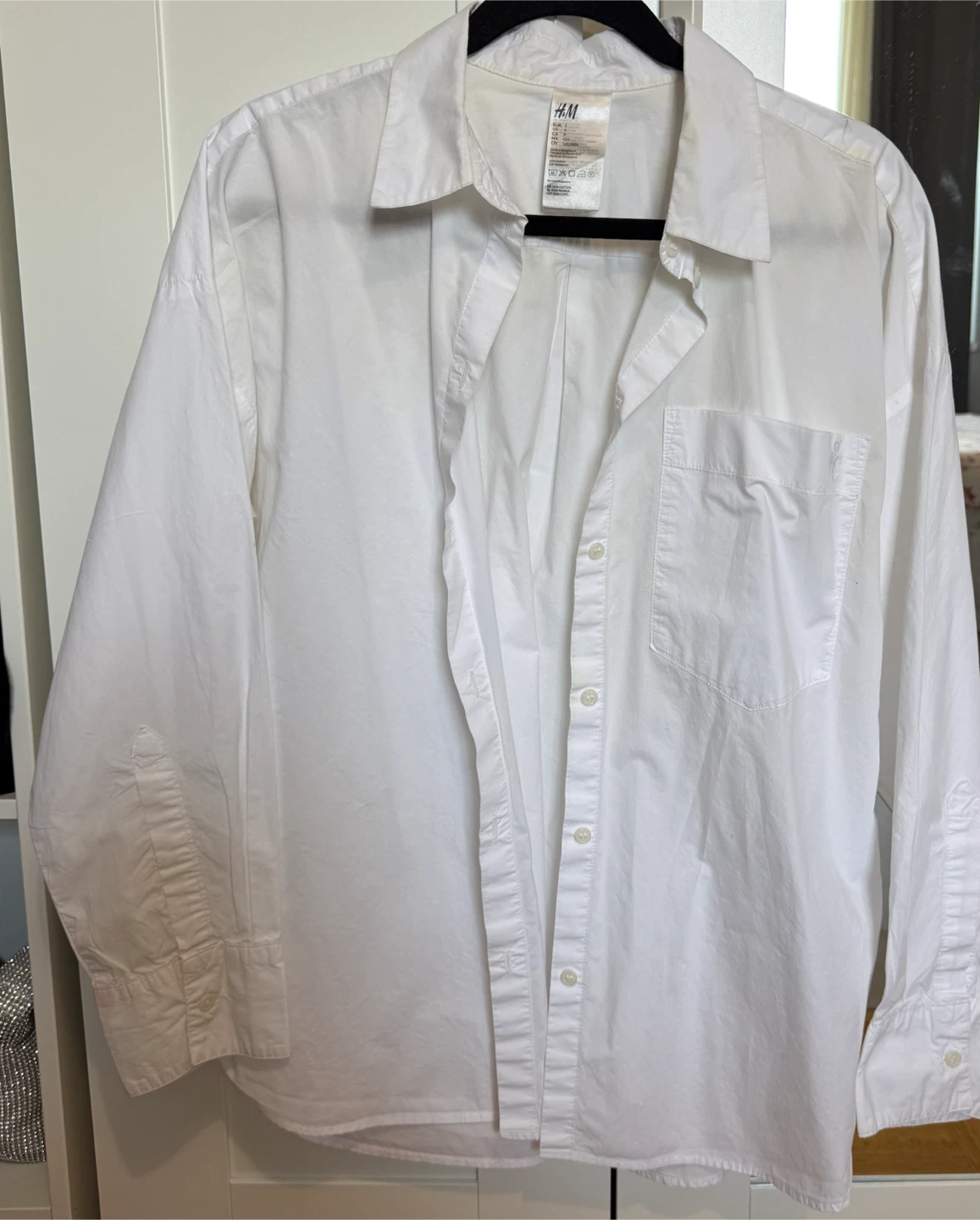 H&M White Button-Up Shirt