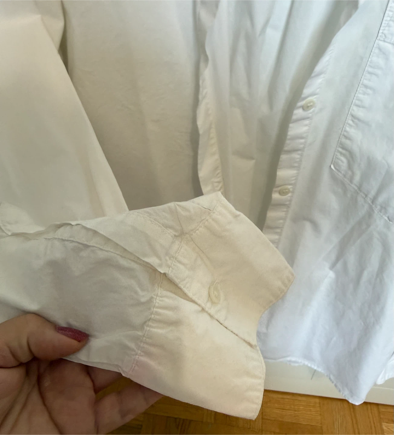 H&M White Button-Up Shirt - photo 3
