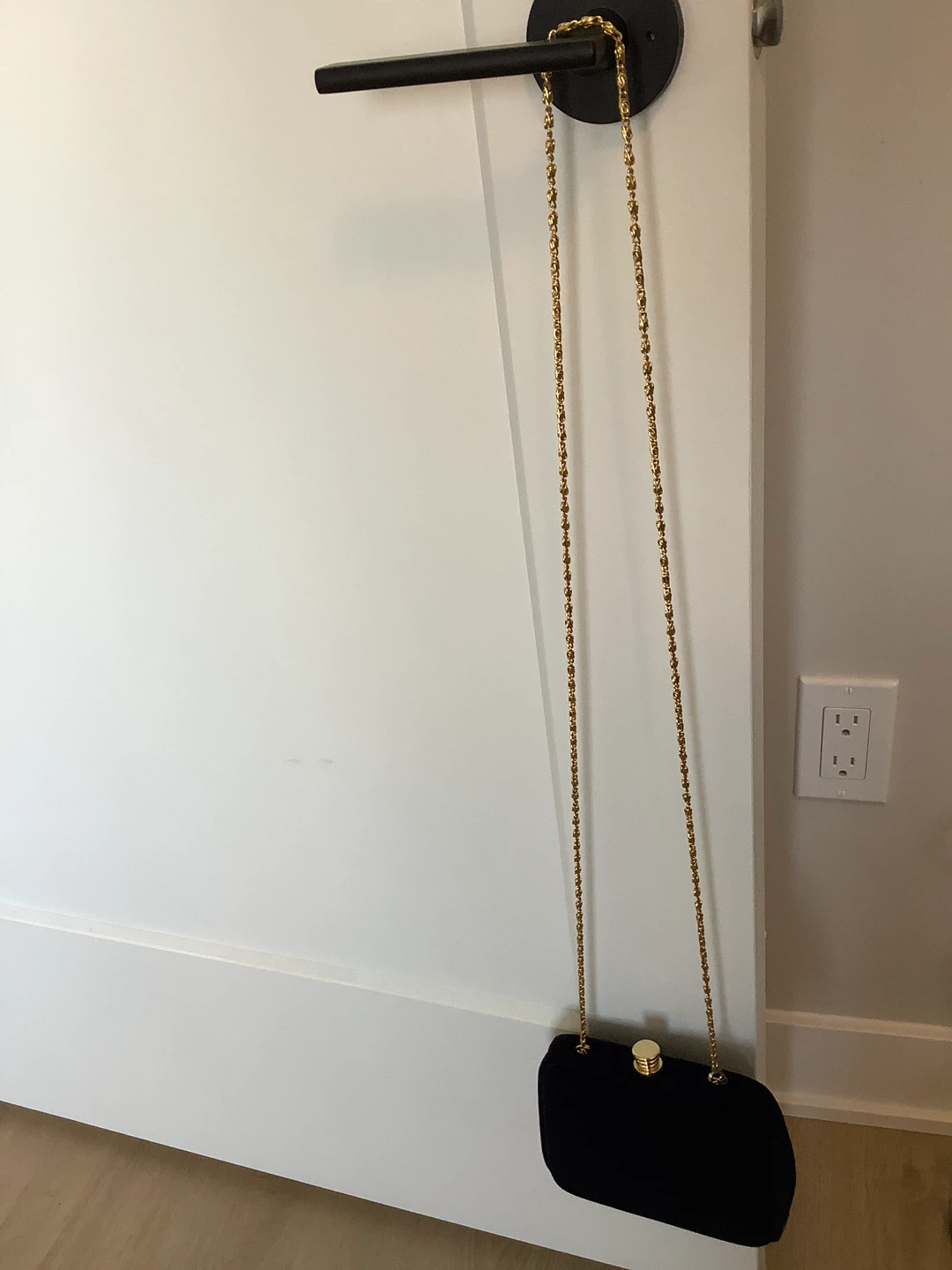 #2 Navy Blue Velvet Clutch 🐞 - photo 4