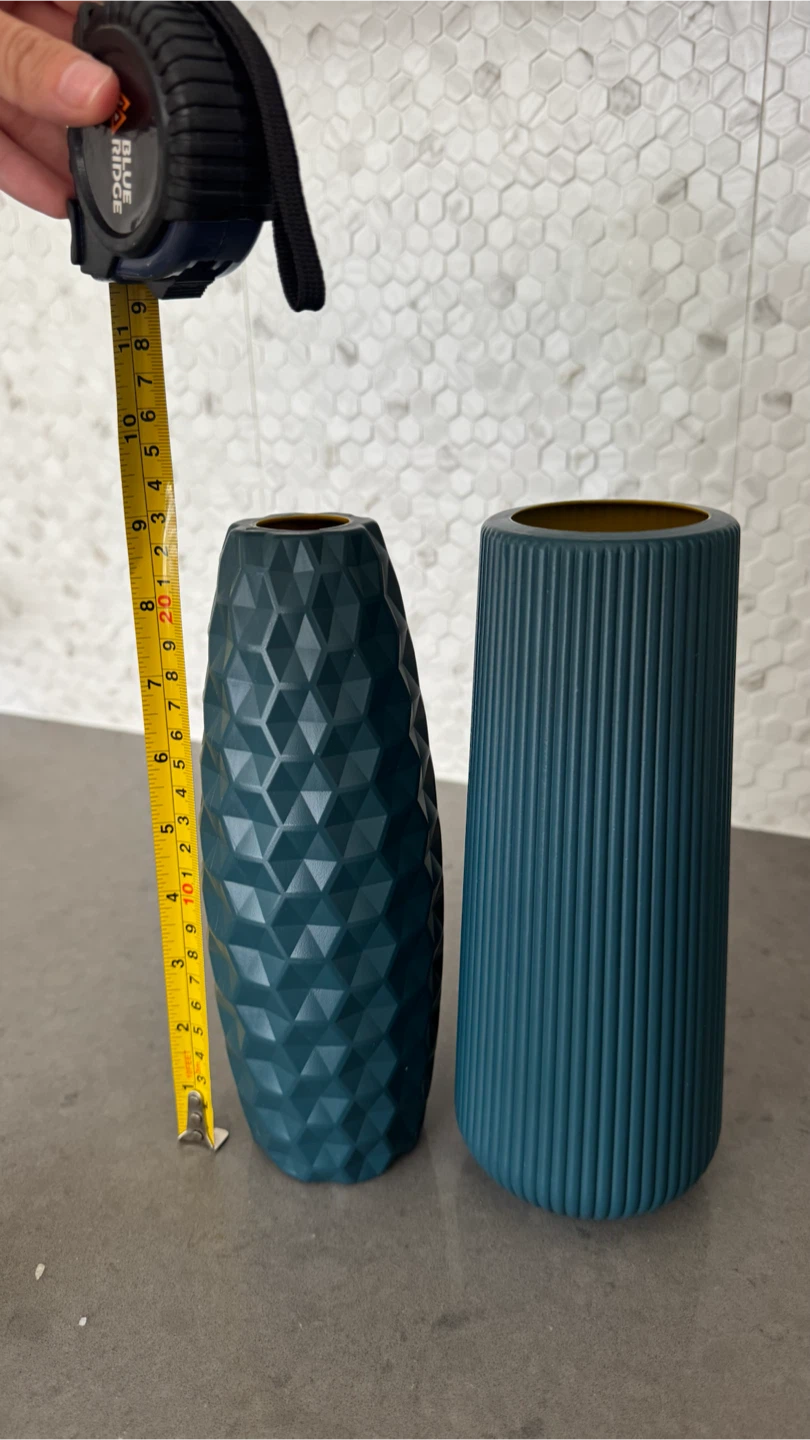 Teal Vases Set of 2 - photo 2