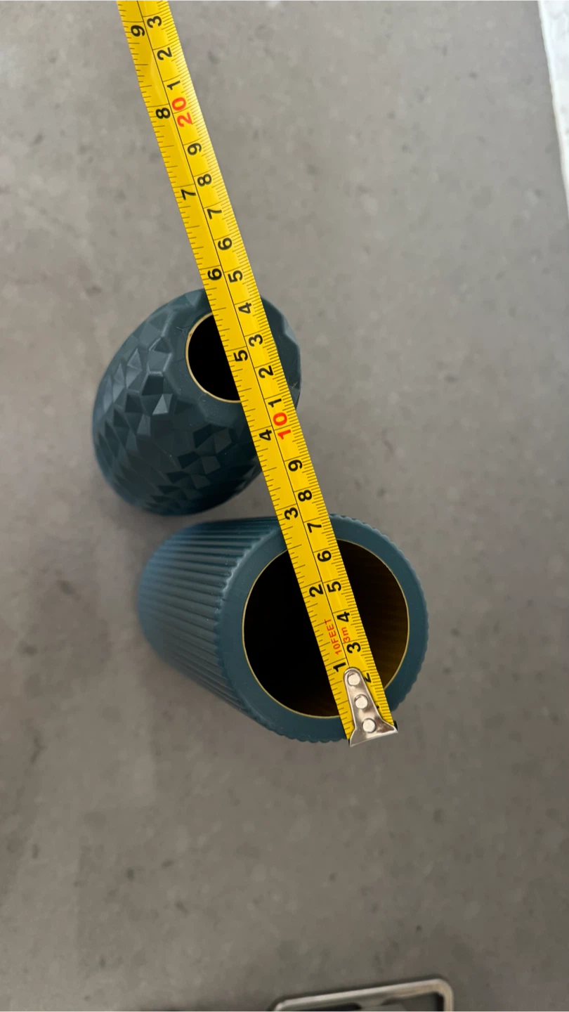 Teal Vases Set of 2 - photo 3