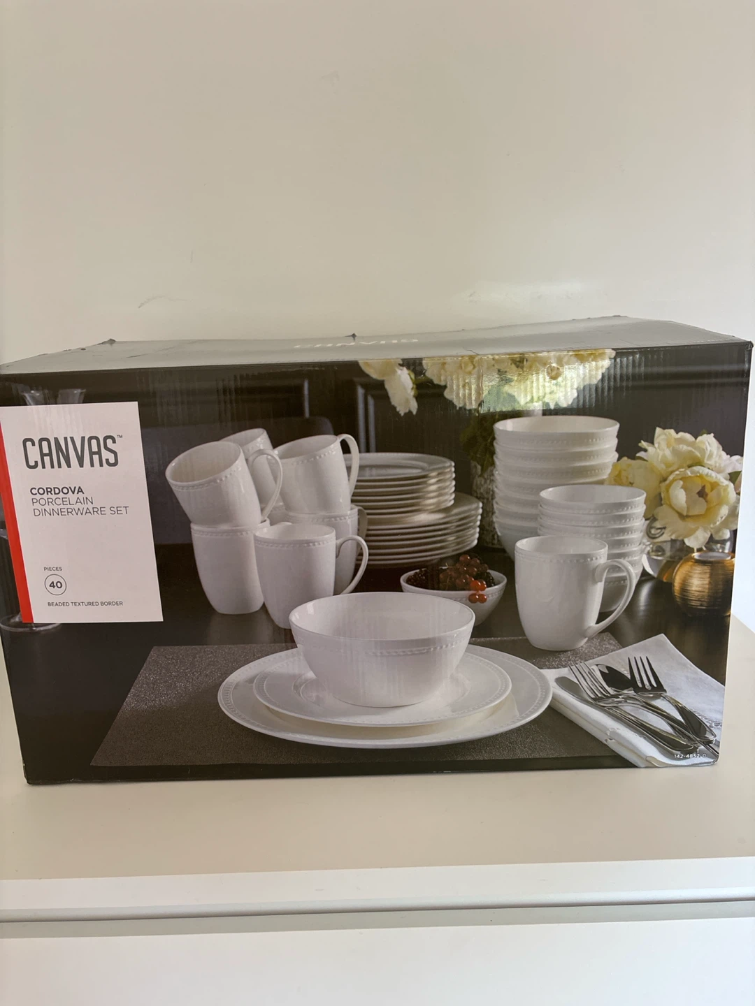 Canvas Cordova 40-Piece Porcelain Dinnerware Set