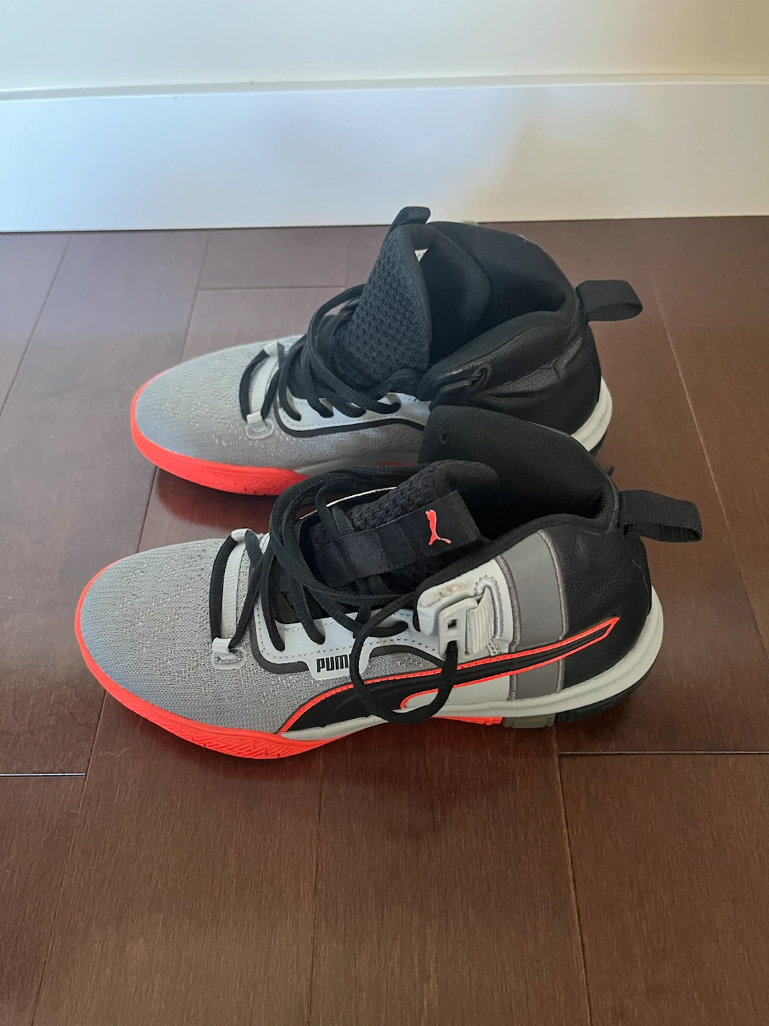 Puma Mid-Top Basketball Shoes - Grey/Orange - photo 2