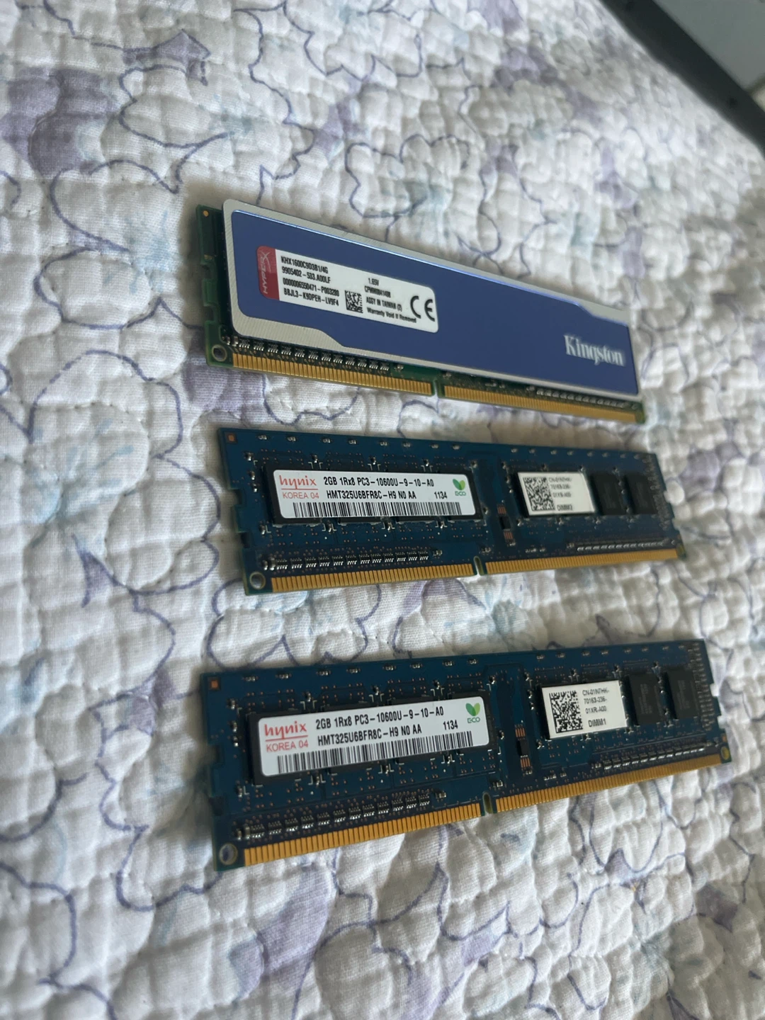 8GB DDR3 Desktop RAM Bundle – Kingston HyperX + Hynix - photo 3