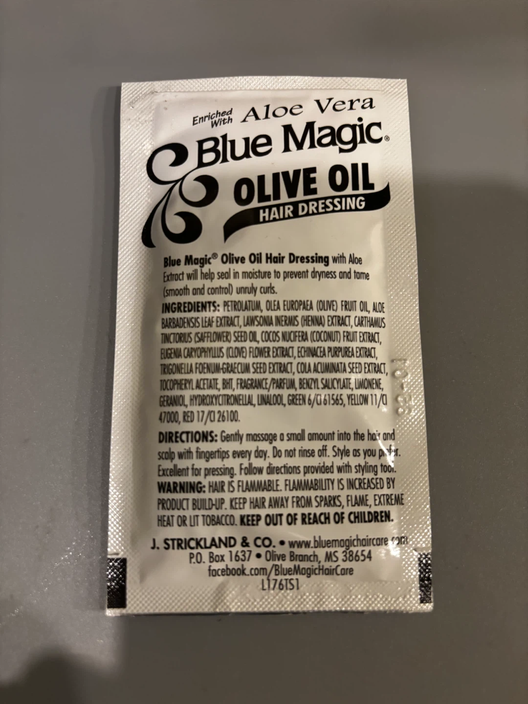 A box of Blue Magic Hair Sample Packets - photo 4