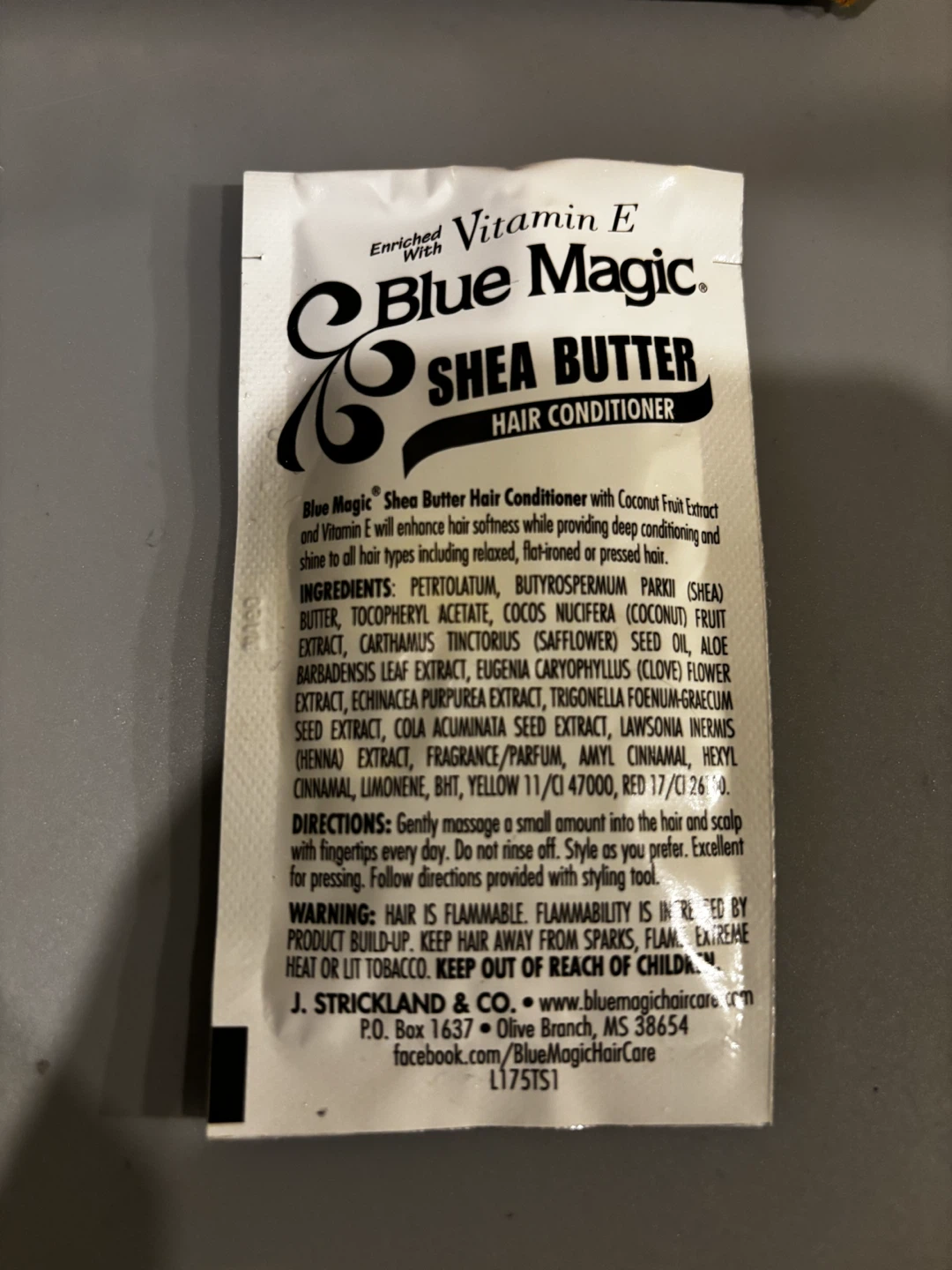 A box of Blue Magic Hair Sample Packets - photo 5
