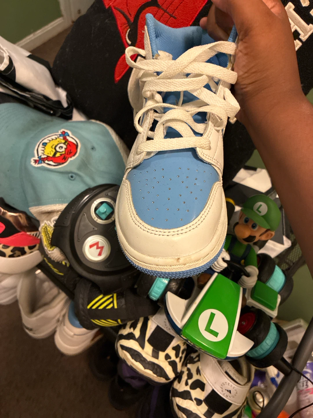 Air Jordan 1 Mid SE Light University Blue White - photo 2