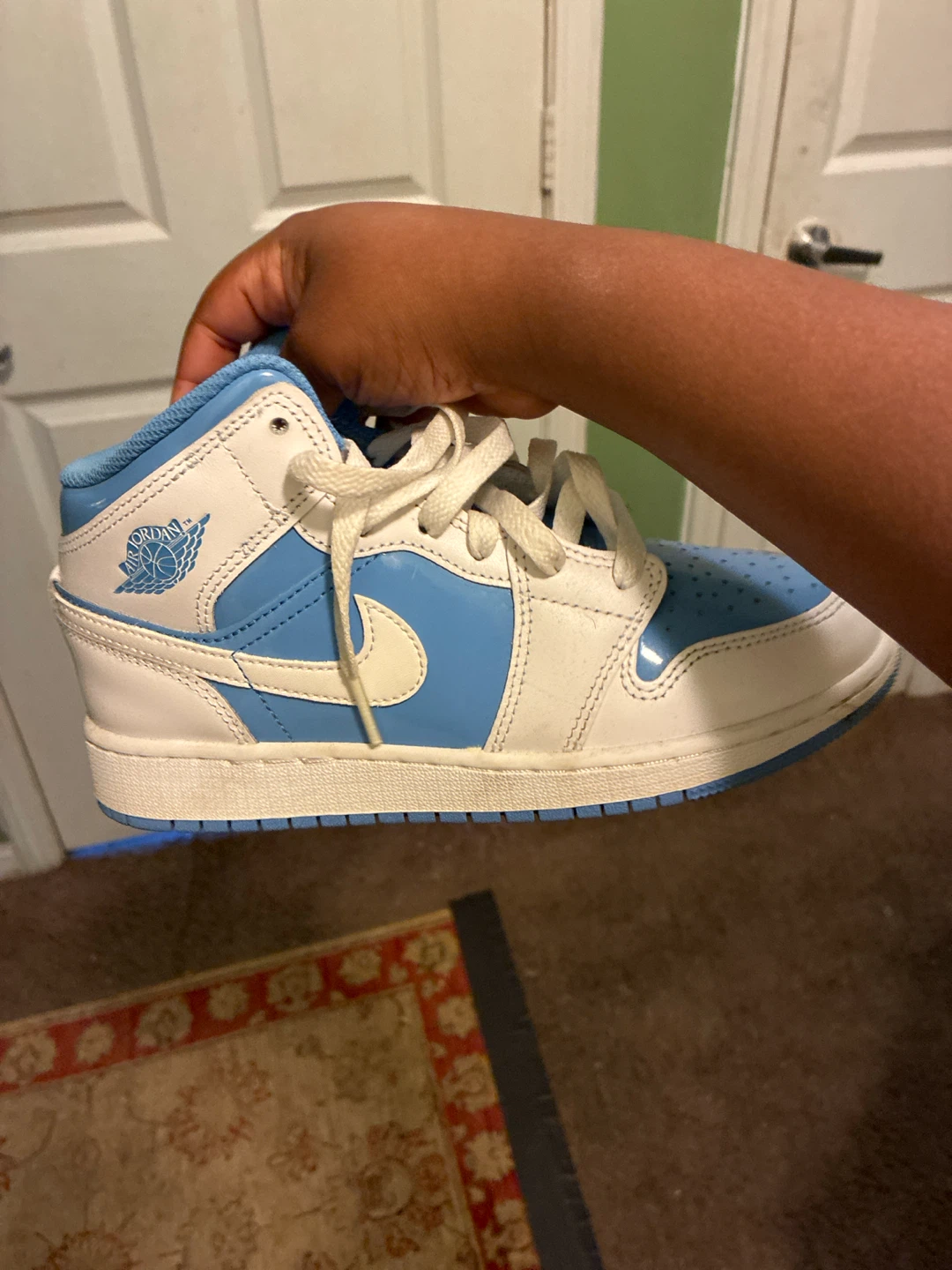 Air Jordan 1 Mid SE Light University Blue White - photo 3