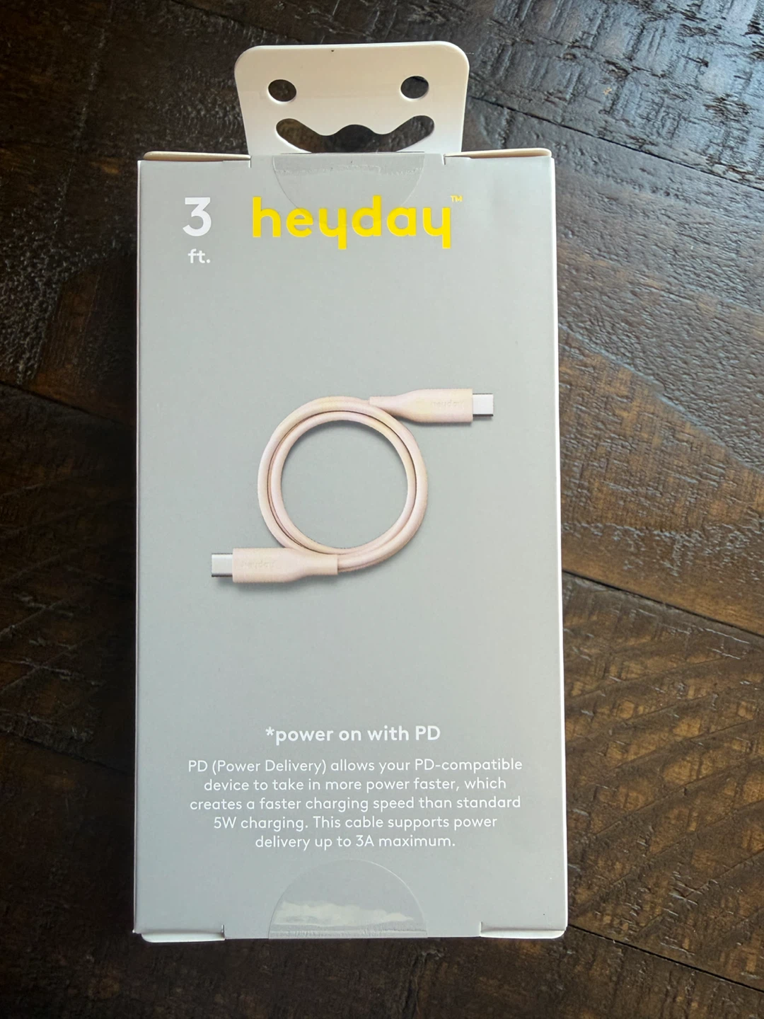New and sealed box! Heyday USB-C to USB-C Fast Charging Cable - photo 2