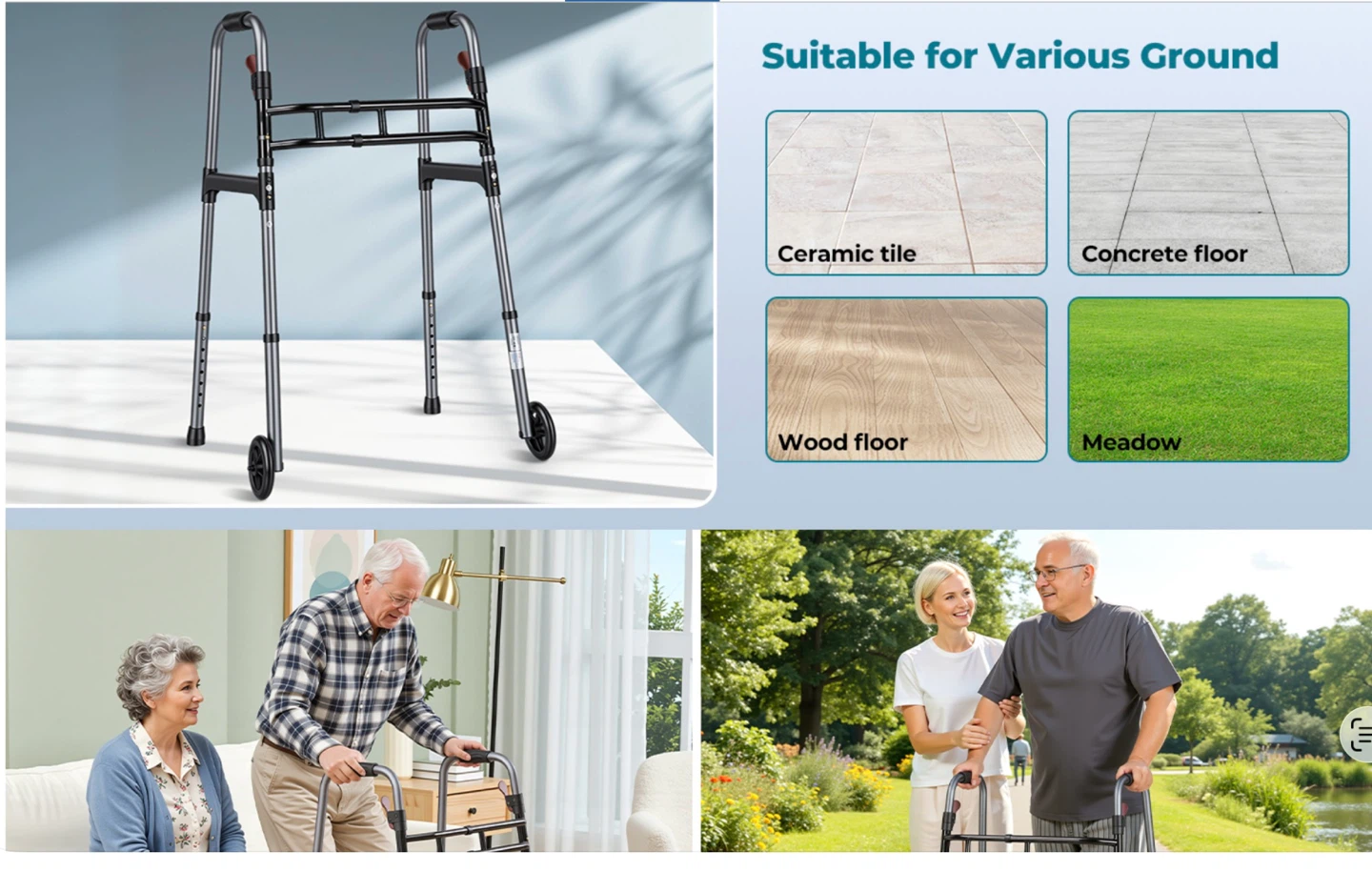 Walker with wheels