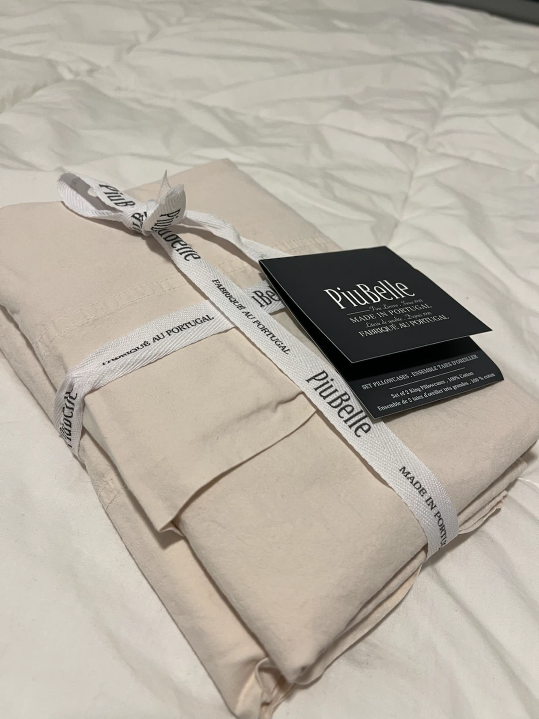 PiuBelle Set of 2 King Pillowcases - 100% Cotton - photo 3