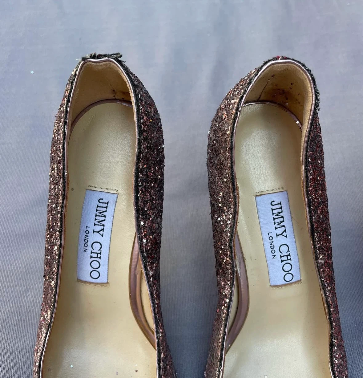 Jimmy Choo Glitter Heels Size 37