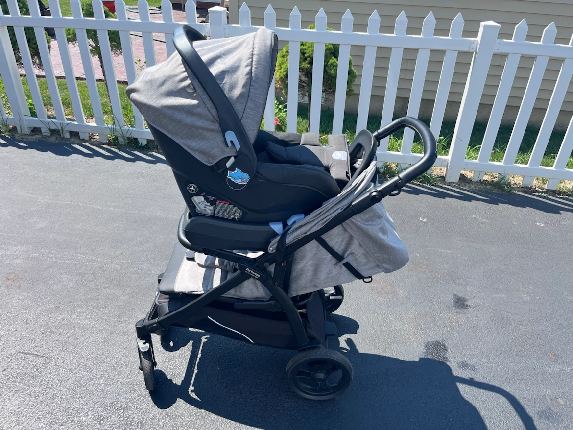 Peg Perego stroller and infant car seat travel system
