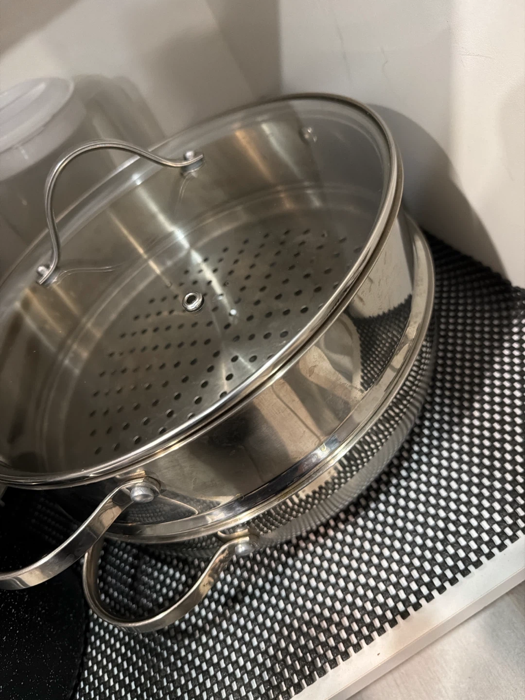 Stainless Steel Steamer Pot with Glass Lid