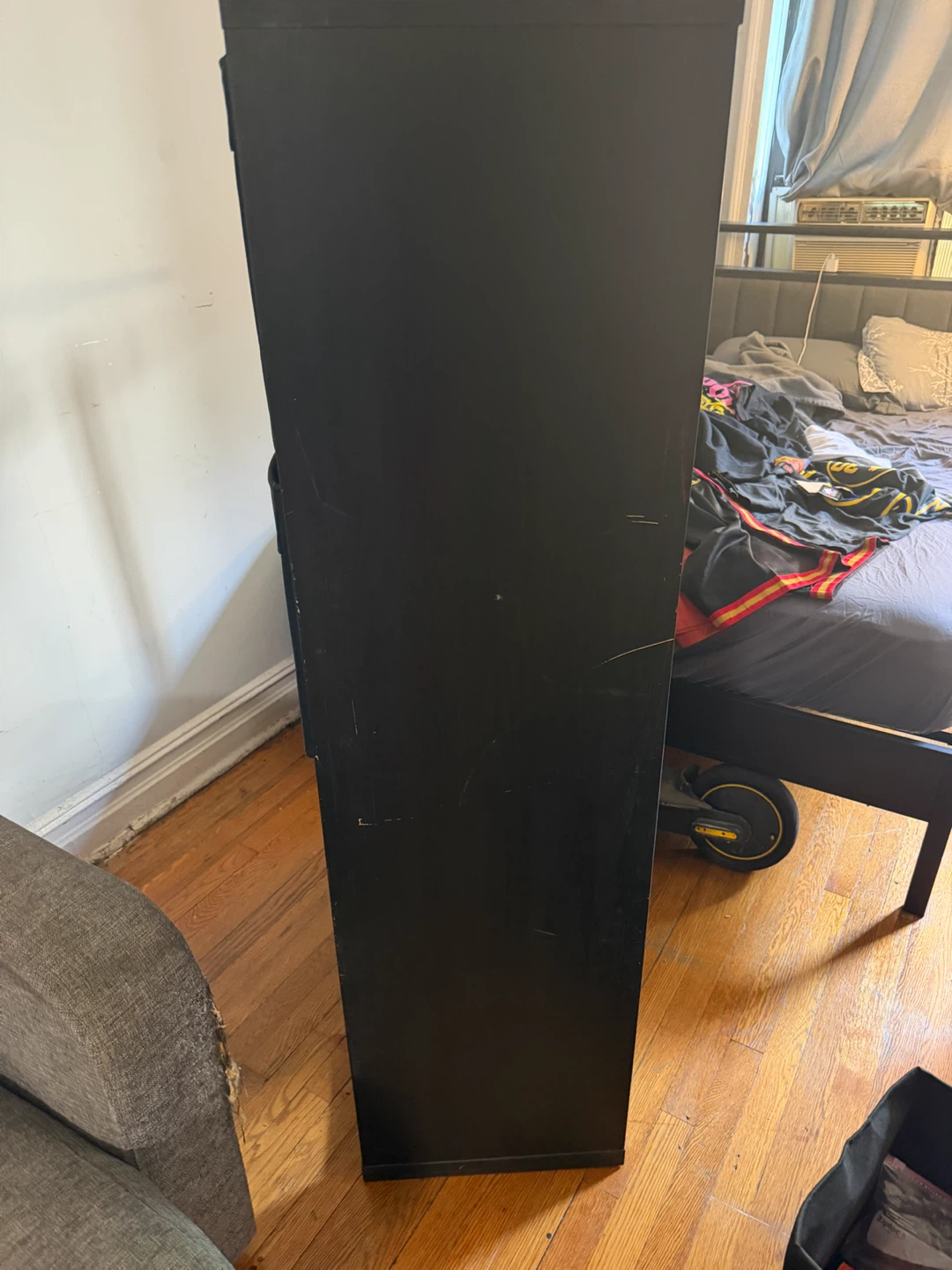 Black 8-Cube Storage Shelf