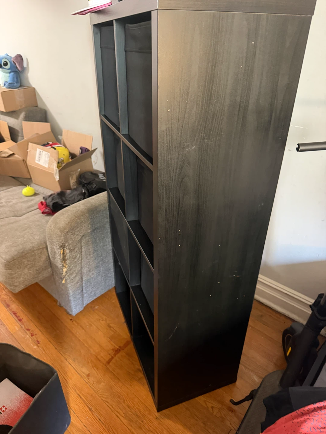 Black 8-Cube Storage Shelf - photo 2