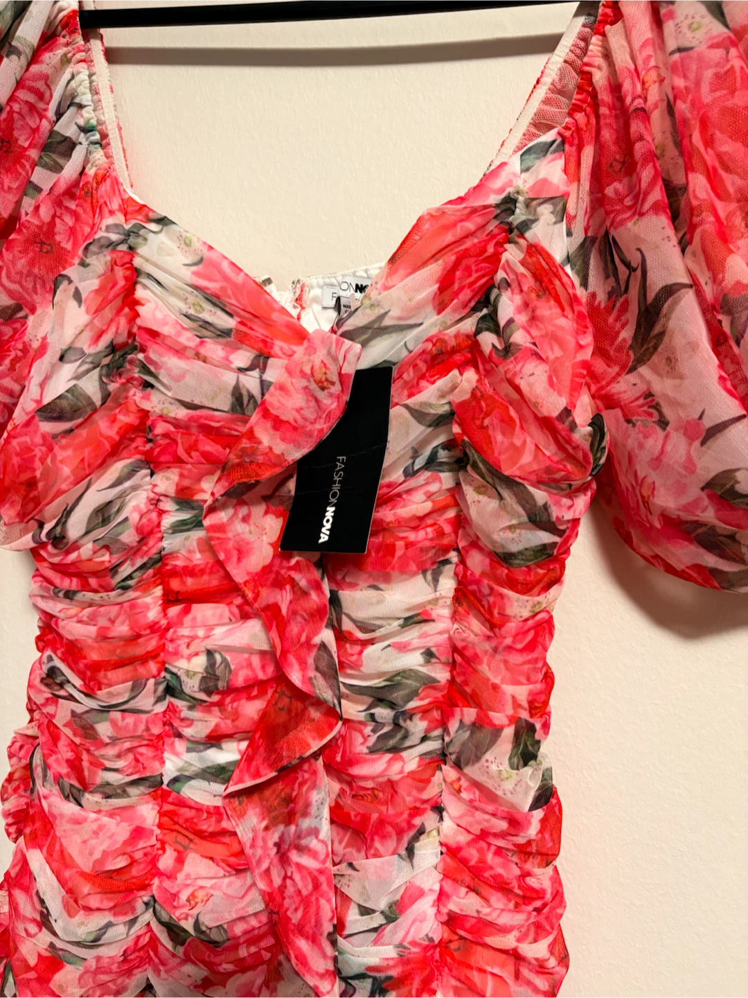Fashion Nova Floral Ruched Dress - photo 2