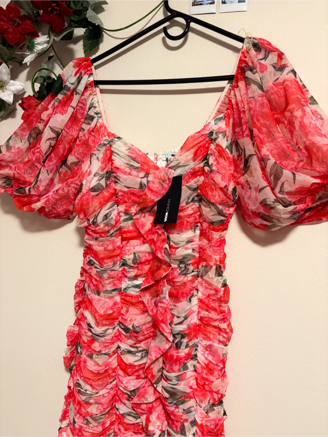 Fashion Nova Floral Ruched Dress - photo 3