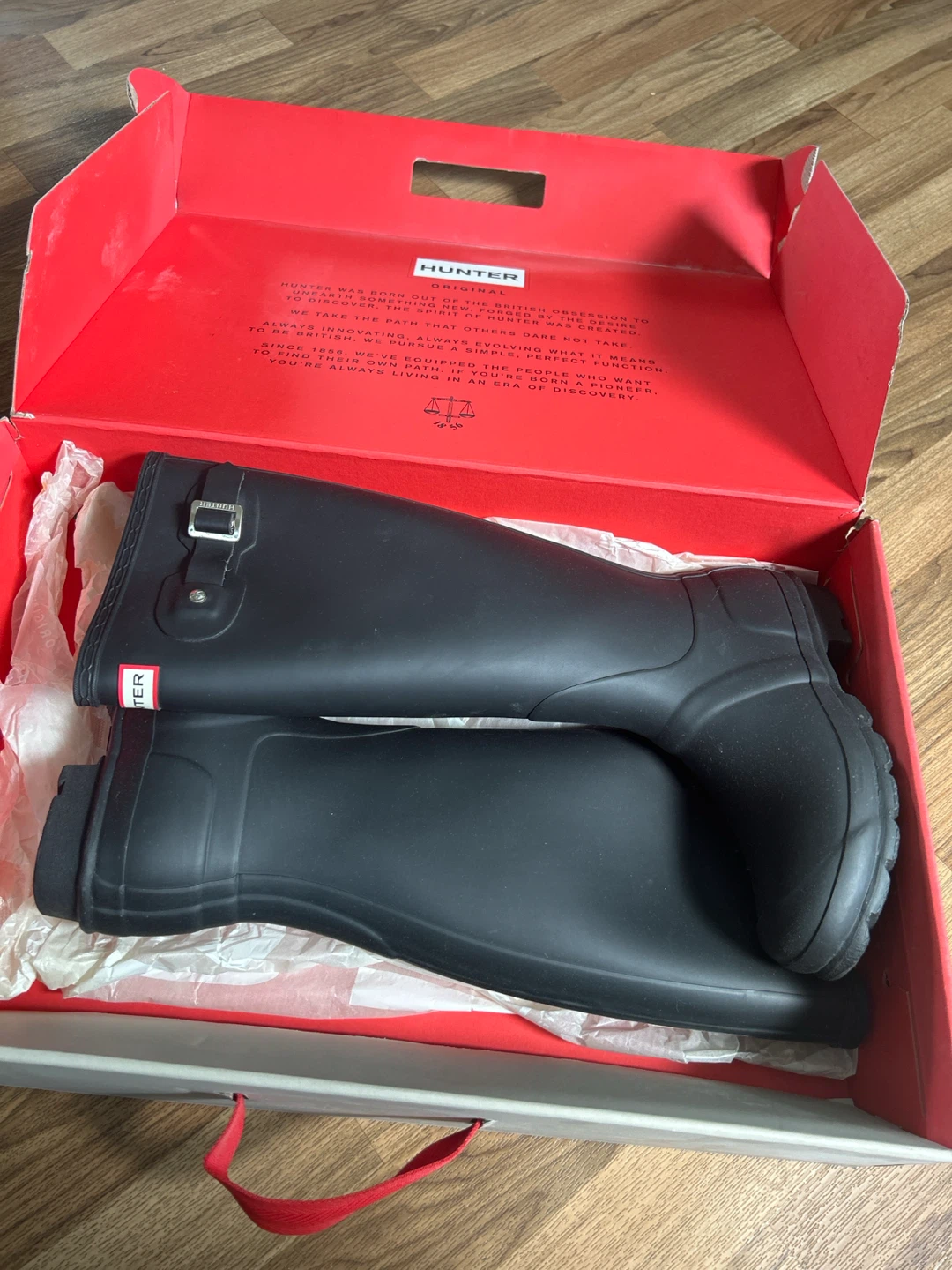 Hunter Women's Black Tall Rain Boots
