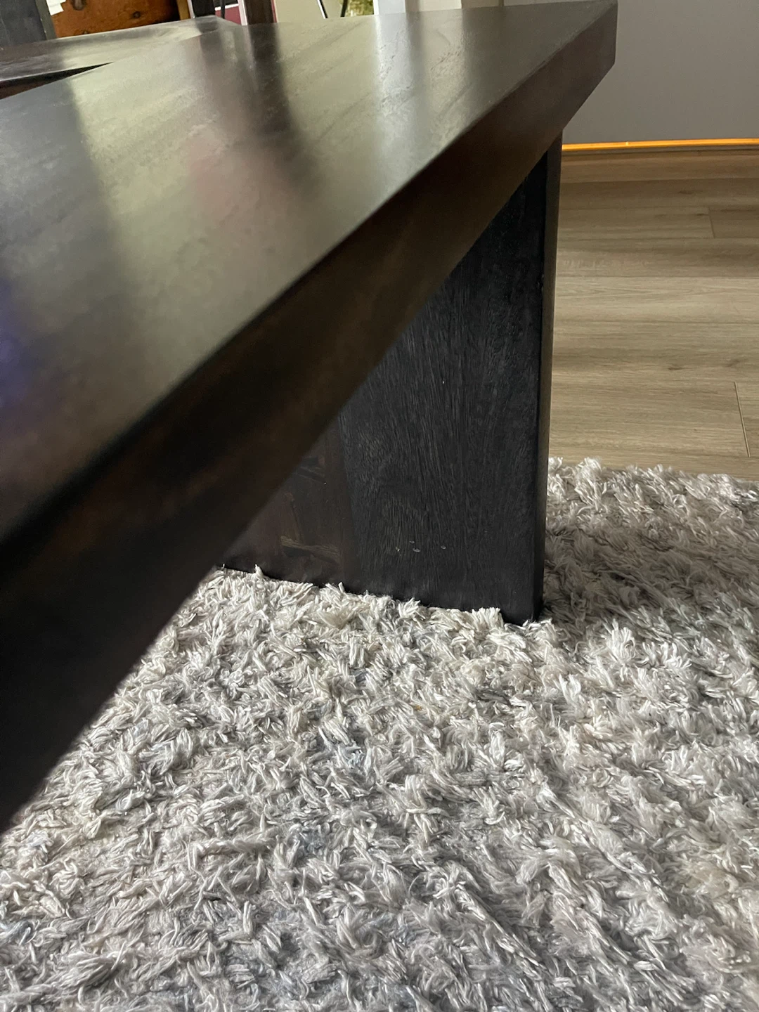 Live Edge Dining Table with Metal Legs and bench set for sale - photo 5