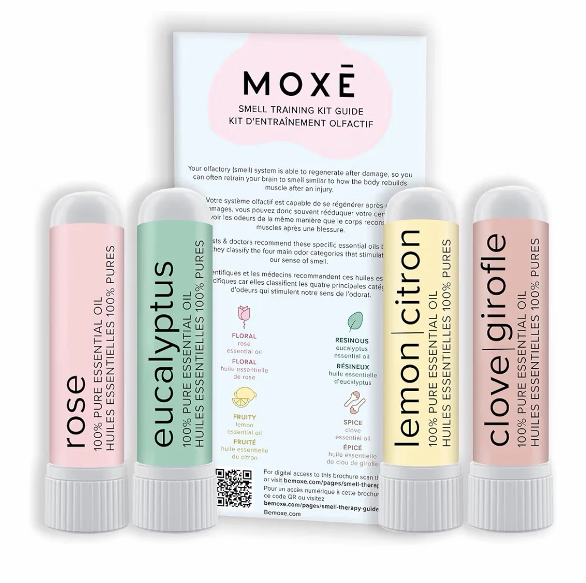 New MOXĒ Smell Training Kit, 4 Essential Oils,