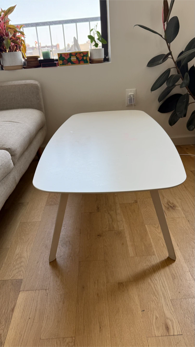 White Coffee Table 46” long x 23” wide