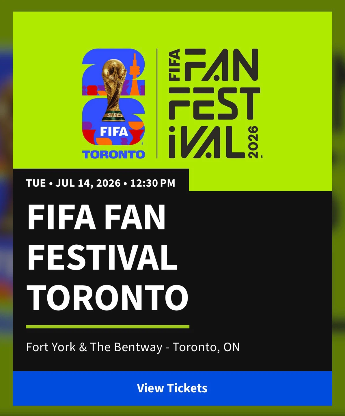 2 free FIFA Fan Festival tickets for July 14th