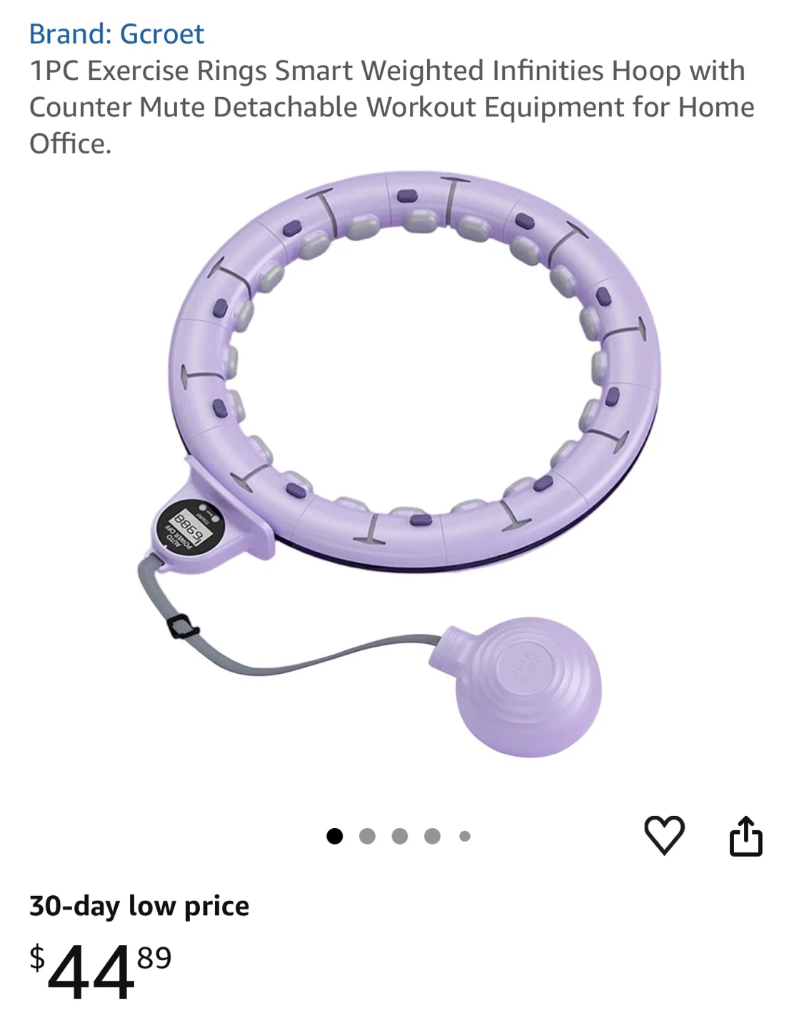 Pilates hoop, Detachable Exercise Hoop, hula hoop - photo 3