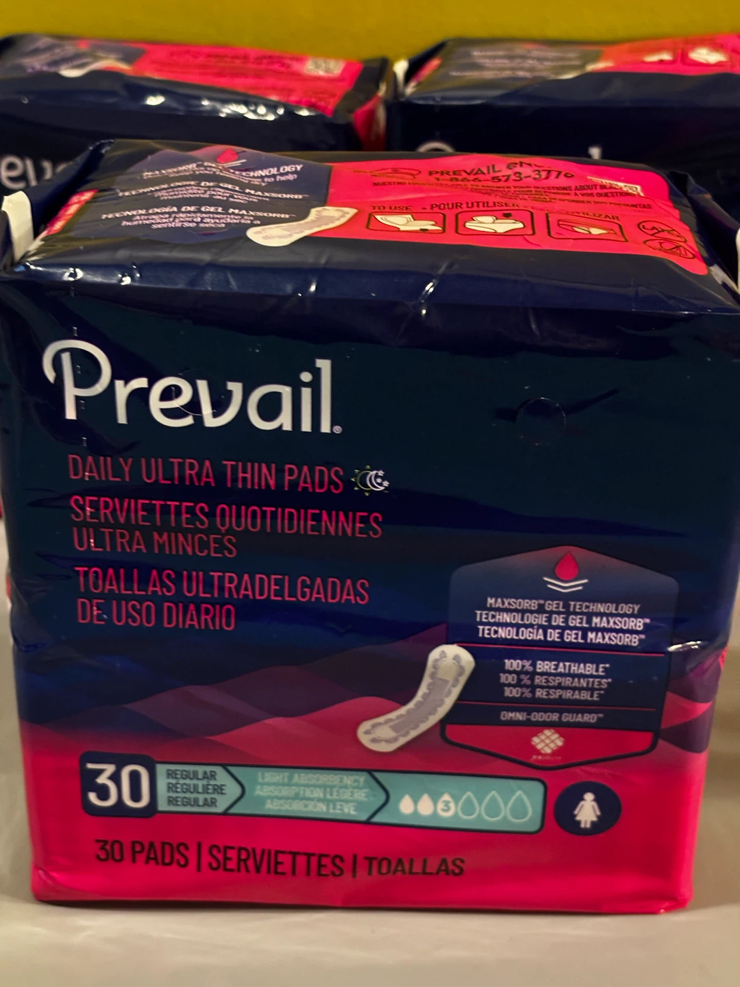 Prevail Daily Ultra Thin Pads - Regular Absorbency (30 Count) - photo 2