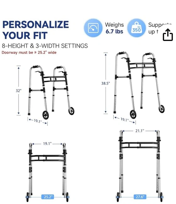 Folding walker. Brand new in box. - photo 2