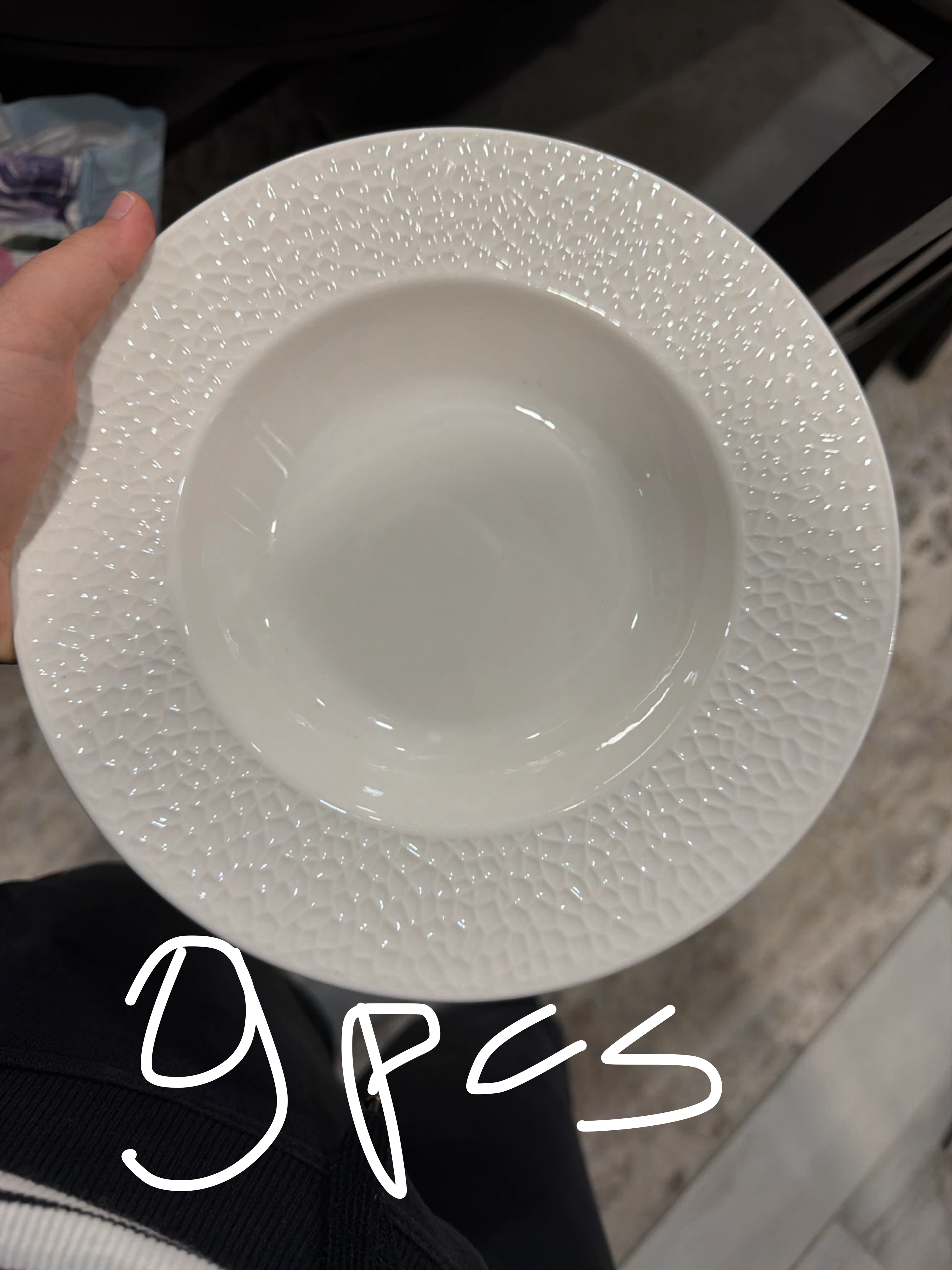 White Dinner Plates - Set of 10 - photo 2