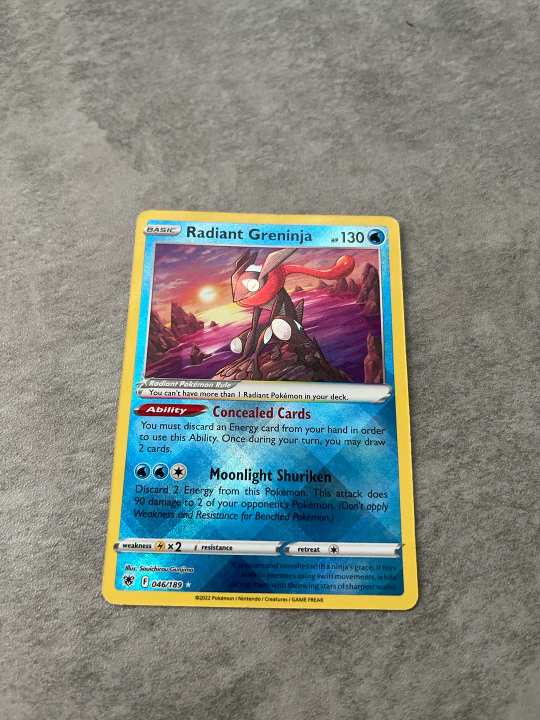 Radiant Greninja Pokémon Card