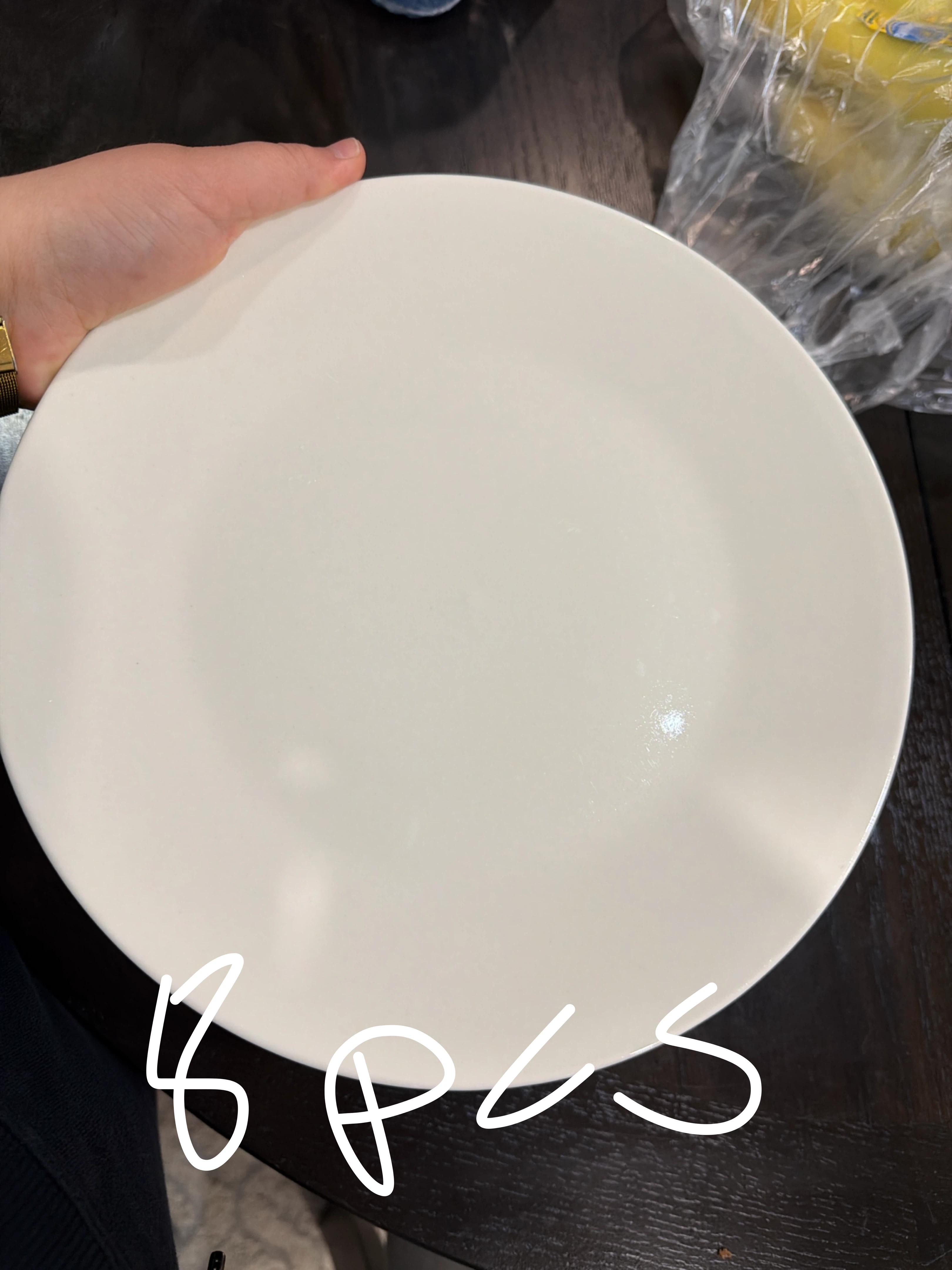White Dinner Plates - Set of 10